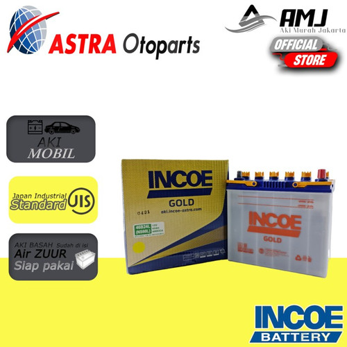 [EZR.0700531] Aki Mobil Suzuki XL7 INCOE GOLD Astra NS60L Aki Basah 12V / 45Ah