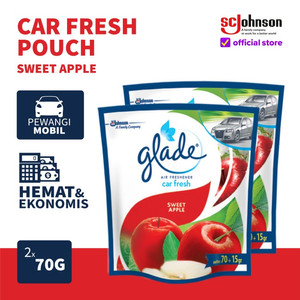 [EZR.0700634] (Dapat 2 pcs) Glade Car Sweet Apple Refill 70gr