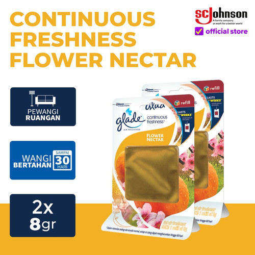 [EZR.0700745] (Twin Pack) Glade Continue-Freshness Flower Nectar 8gr