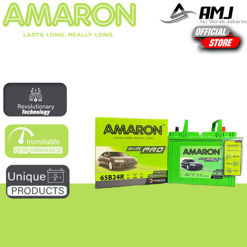 [EZR.0701178] Aki Mobil Ns60 / 65b24r Amaron Hi-Life Pro 12v / 50ah Garansi 1 Tahun