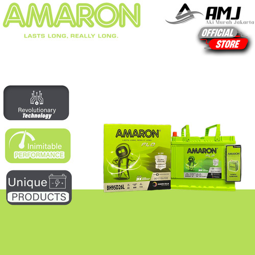 [EZR.0701501] Amaron Flo Aki Mobil Hyundai Trajet 95D26L / NS70L Aki Kering 12V 65Ah