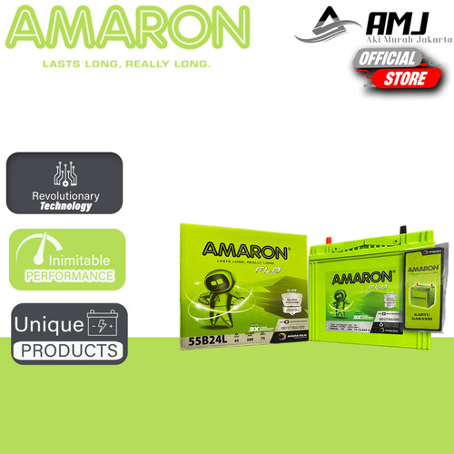 [EZR.0701804] Amaron Flo Aki Mobil Suzuki Aerio NS60L / 55B24L Aki Kering 12V / 45Ah
