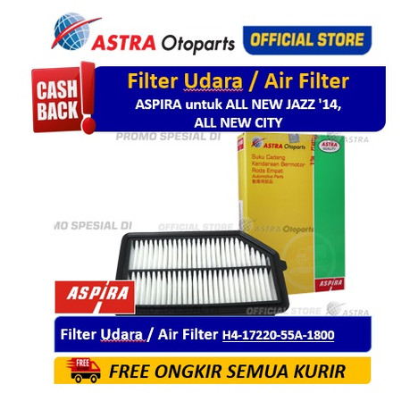 [EZR.3200027] Filter Udara/ Air Filter ASPIRA untuk ALL NEW JAZZ '14, ALL NEW CITY