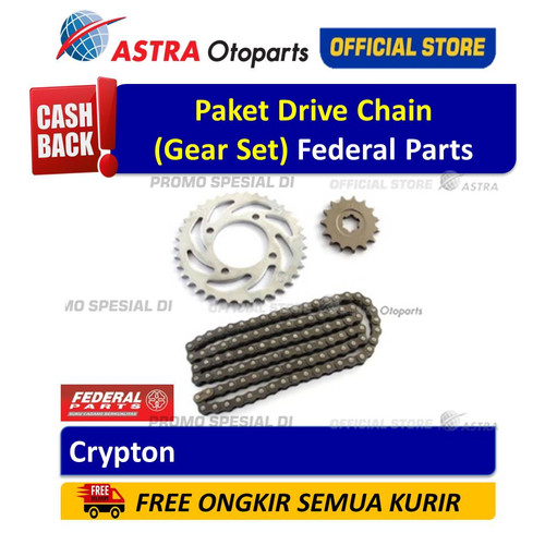 [EZR.3200218] Paket Drive Chain Federal Parts Crypton