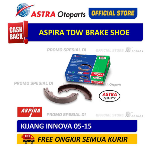 [EZR.3200261] Brake Shoe Aspira TDW untuk Mobil: KIJANG INNOVA 05-15