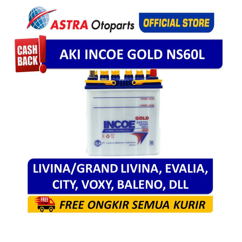 [EZR.3200316] Aki Mobil Incoe Gold NS60L INGO-NS60L Livina Grand Livina City dll