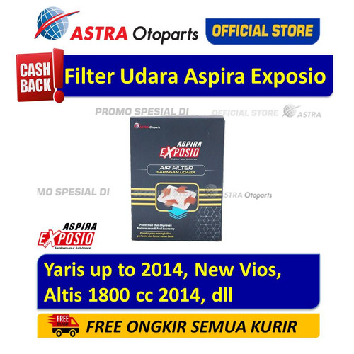 [EZR.3200336] Saringan Udara Aspira Exposio Yaris, Vios, Altis, dll