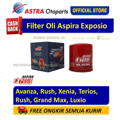 [EZR.3200341] Saringan Oli Aspira Exposio Avanza, Rush, Xenia, Terios, Luxio, dll