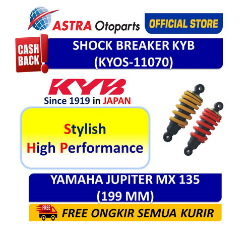 [EZR.3200437] Shock Breaker Belakang KYB OS Motor Yamaha Jupiter MX 135 KYOS-11070