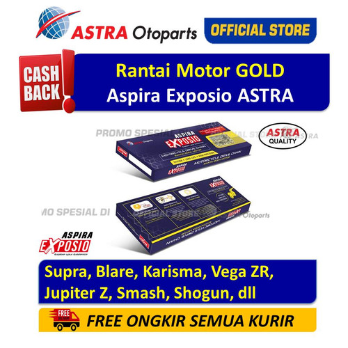 [EZR.3200691] Rantai Motor Gold ASPIRA EXPOSIO Supra, Jupiter, Shogun, RX KING, dll