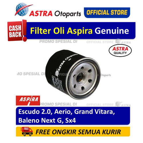 [EZR.3200706] Filter Oli/ Oil Filter Aspira ESCUDO 2.0, AERIO, GRAND VITARA, dll