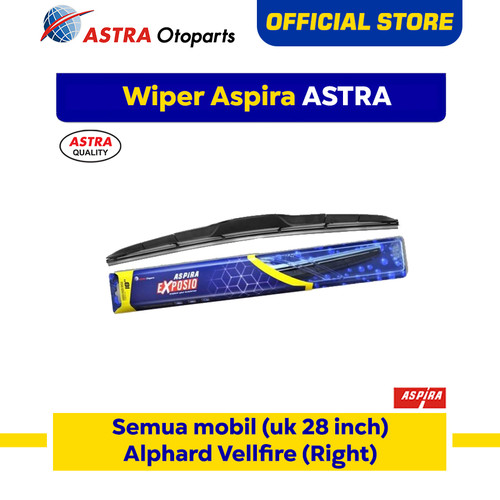 [EZR.3200807] Wiper Blade Hybrid Graphite ASPIRA EXPOSIO Alphard Vellfire 28 inch