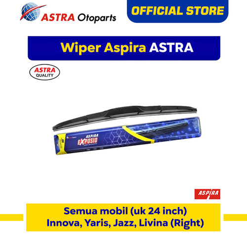 [EZR.3200808] Wiper Blade Hybrid Graphite ASPIRA EXPOSIO Yaris,Jazz,Livina 24 inch