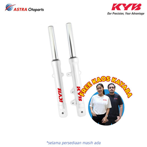[EZR.3200822] Shock Absorber KAYABA ZETO (Putih) untuk Yamaha V-Ixion KYOS-FF1040PZ