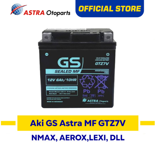 [EZR.3200883] GS ASTRA AKI GTZ-7V untuk motor Yamaha Nmax 155,Aerox 155, dan sejenis