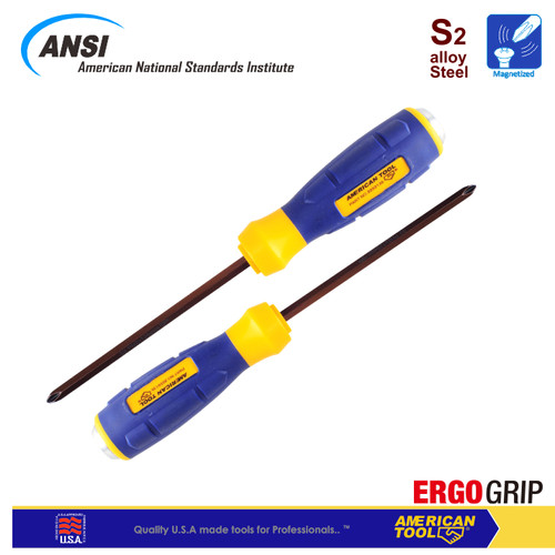 [EZM.2400028] Paket Obeng Ketok ErgoSoft Handle Industrial PH2 & SL6 (S2) 150mm