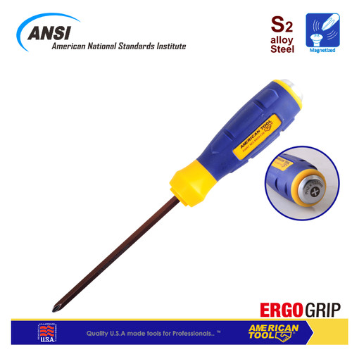 [EZM.2400055] Obeng Ketok ErgoSoft Handle Industrial Series S2 Plus (PH2) 150mm