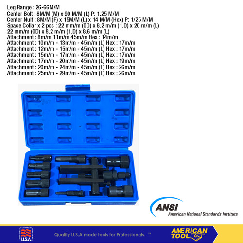 [EZM.2400098] 10 pcs pembuka Bearing / 10 pcs Bearing Puller American Tool 8959350