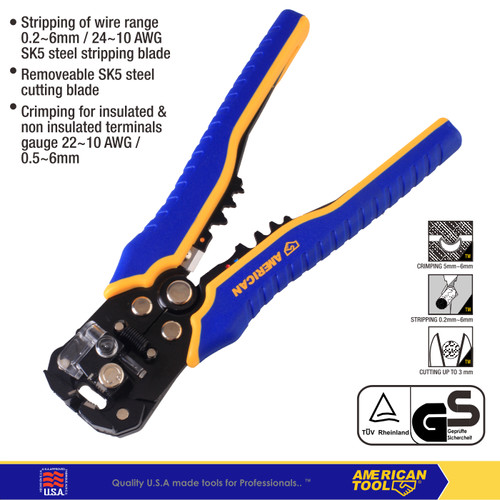 [EZM.2400160] Tang Kupas Kabel / Automatic Wire Stripper American Tool 8959342