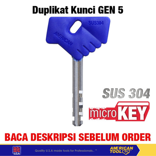 [EZM.2400162] Duplikat Kunci Gembok American Secure Gen 5 (Baca Deskripsi)