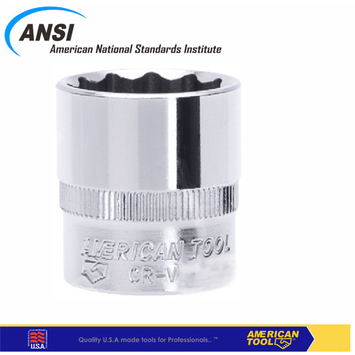 [EZM.2401041] 3/8" DR 6PT mata socket 24 mm American Tool 8957348