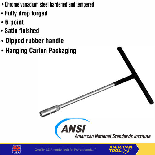 [EZM.2401162] kunci sock T satin / T socket wrench American Tool 17 mm 8957217