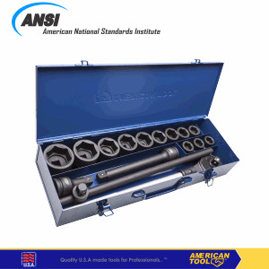 [EZM.2401296] 3/4 inchi DR (driver) 6 PT impact socket set 17 pcs 8958183