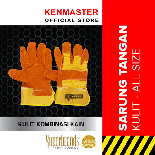[EZM.2500010] Kenmaster Sarung Tangan KULIT KM-H01 - SRNG168