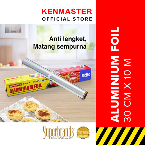 [EZM.2500016] Kenmaster Aluminium Foil KM-310 10M X 30CM / Kertas Panggang Bahan Food Grade 10 Meter x 30 CM - OL106