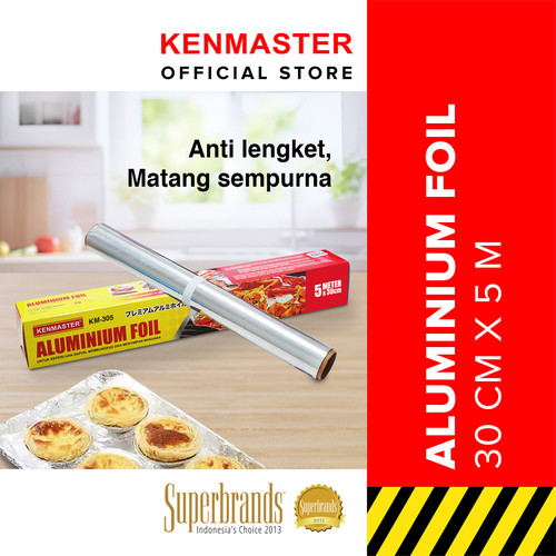 [EZM.2500017] Kenmaster Aluminium Foil KM-305 5M X 30CM / Kertas Panggang Bahan Food Grade 5 Meter x 30 CM - OL105