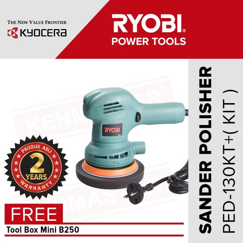 [EZM.2500027] Ryobi Sander Polisher PED130KT + KIT Mesin Amplas