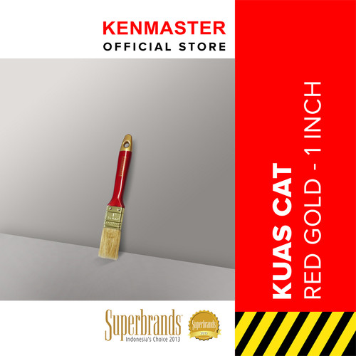 [EZM.2500032] Kenmaster NEW Kuas Cat Gagang RED GOLD 1 Inch KUAS148