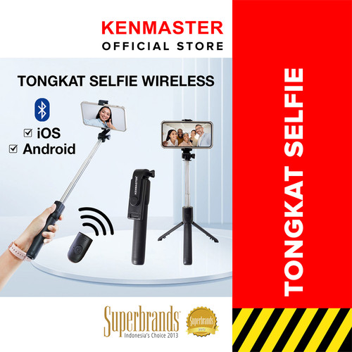 [EZM.2500048] Kenmaster Tongkat Selfie KM-F210 / Tongsis Bluetooth / Selfie Stick Tripod Stand - OL103