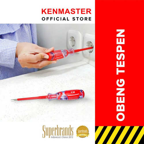 [EZM.2500055] Kenmaster Obeng Tespen KM059 Tespen Deteksi Kabel Obeng Tes Pen Listrik Obeng Tespen Listrik Obeng Testpen Listrik