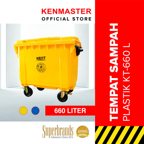 [EZM.2500094] Kent Tempat Sampah Plastik KT-660 L / Tong Sampah