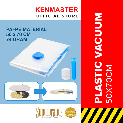 [EZM.2500112] Plastik Vacum 50X70 CM / Vacum Pakaian Traveling 1 PCS