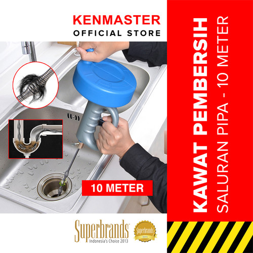 [EZM.2500202] Kawat Pembersih Saluran Pipa Mampet 10 Meter KM-8600 / Pipe Cleaner