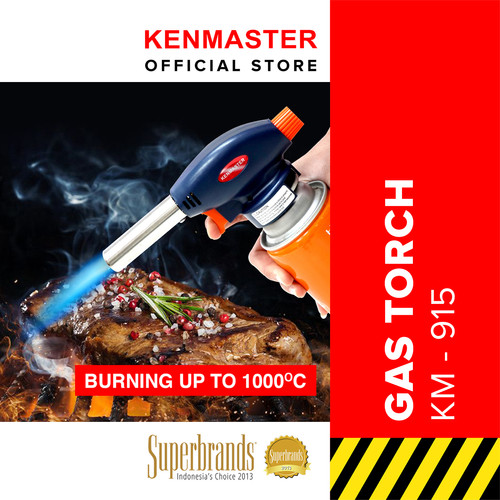 [EZM.2500235] Kenmaster Gas Torch KM-915 Pematik Gas Gas Torch Portable Flame Gun Alat Bakar Korek Api Las