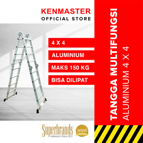 [EZM.2500236] Kenmaster Tangga Lipat Tangga Serbaguna Tangga Multifungsi / Multipurpose 4 X 4 KM404
