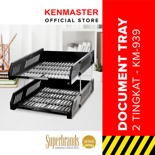 [EZM.2500242] Kenmaster Document Tray 2 Susun KM-939 / Rak File 2 Susun / Rak Kertas Dokumen / Rak Dokumen / Tray Dokumen