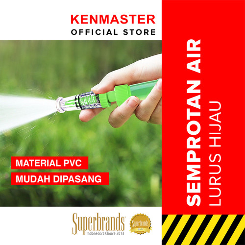 [EZM.2500293] Kenmaster Kepala Semprotan Air Cuci Mobil - Lurus Plastik KM9417 / Kepala Semprotan Selang Air / Penyiram Tanaman / Semprotan Tanaman / Semprotan Cuci Mobil Motor / Water Gun Spray / Nozzle Alat Semprotan / Water Jet Spray / Alat Berkebun