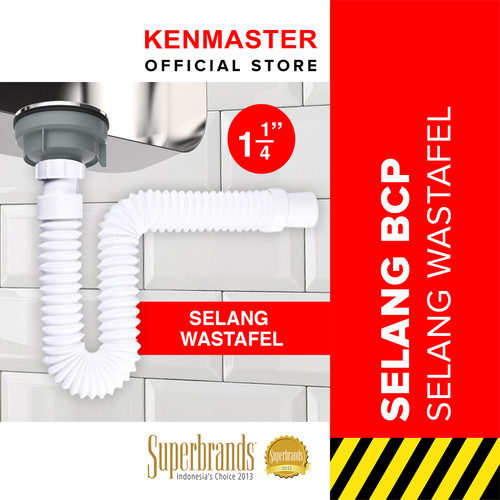 [EZM.2500342] Kenmaster Selang BCP CESS 1,1/4 Inch + Head - SLNG157 / Selang Sink / Selang Afur / Selang Cuci Piring / Selang Wastafel / Selang Bak Cuci Piring