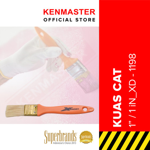 [EZM.2500354] Xander Kuas Cat Tembok Kuas 1 / 2 / 2,5 / 3 / 4 / 5 Inch Gagang Plastik XD-1198