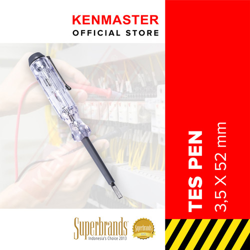 [EZM.2500357] Kenmaster Obeng Tespen 888 - 3,5 X 52 MM - Tespen Deteksi Kabel Obeng Tes Pen Listrik Obeng Tespen Listrik Obeng Testpen Listri