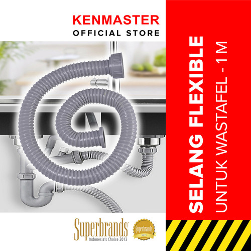 [EZM.2500362] Kenmaster Selang BCP 1 Meter - SLNG141 / Selang Sink / Selang Afur / Selang Cuci Piring / Selang Wastafel / Selang Bak Cuci Piring