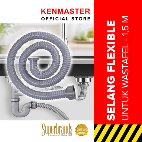 [EZM.2500363] Kenmaster Selang BCP 1,5 Meter - SLNG142 / Selang Sink / Selang Afur / Selang Cuci Piring / Selang Wastafel / Selang Bak Cuci Piring