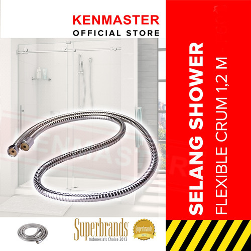 [EZM.2500370] Kenmaster Selang Shower Flexible Hose 1,2 Meter / Selang Shower Brass