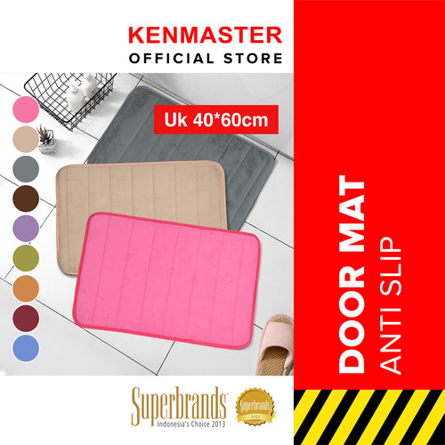[EZM.2500380] Keset Besar Anti Slip 40X60CM - KM-224 / Keset Lantai Memory Foam / Keset Anti Slip / Keset Kaki / Keset Kamar Mandi / Door Mat Anti Slip