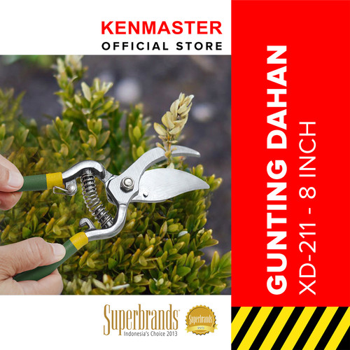 [EZM.2500394] Xander Gunting Dahan Ranting - XD 211 - 8 Inch / Gunting Tanaman / Gunting Taman / Gunting Rumput / Gunting Daun / Gunting Batang Bunga Buah / Pruning Shears / Alat Berkebun