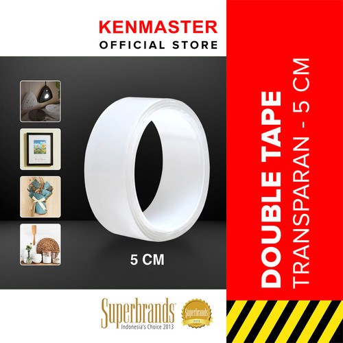 [EZM.2500423] Double Tape 5 CM Nano SY-W3 / Isolasi 2 Sisi / Solatip Double / Perekat Dua Sisi / Selotip Double